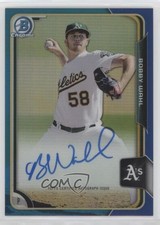 2015 Bowman Chrome Prospects Blue Refractor 134/150 Bobby Wahl #BCAP-BW Auto c2a