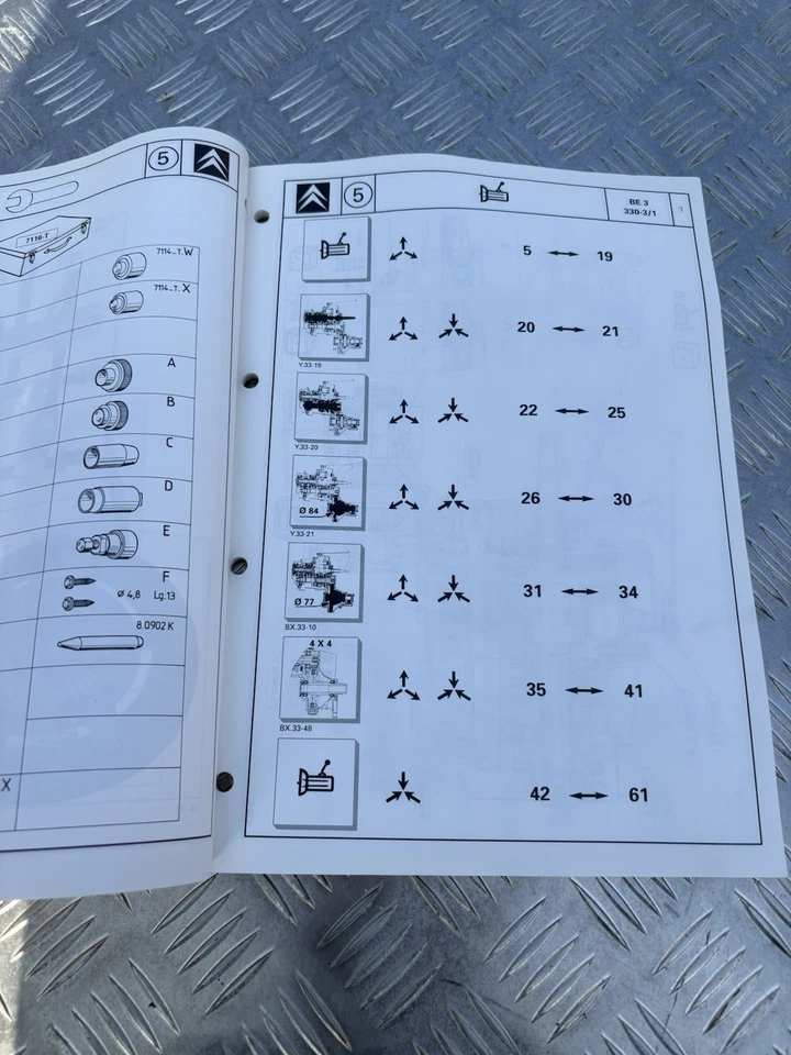 RTA revue technique manuel d’atelier boîte BE3 - BRE 098 939 Peugeot - Citroën - Photo 4/4