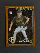 2024 Topps Series 2 - Kyle Nicolas #408 Orange Foil /299 (RC)