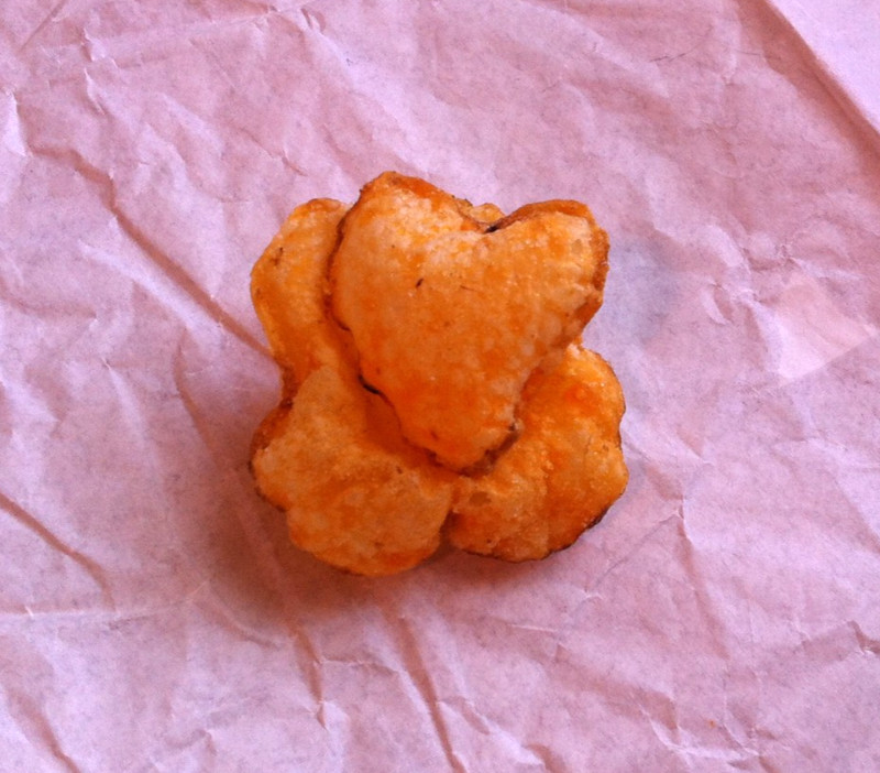 PUFFED Heart Shaped Potato Chip on PUFFED Base Chip Great Lakes Traverse City MI