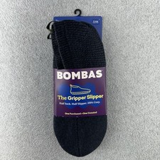 BOMBAS Gripper Slipper Blue Sock Shoes Wool Blend Men's Size XL US 13-15 NEW
