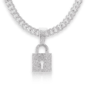 Authentic 13mm Miami Iced Cuban Link Chain; 14K Gold Plated Pendant Necklace Jewelry Gift