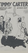 1976 Moses David Political Cartoon Jimmy Carter Americas Last Chance Anti Christ