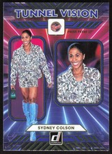 2025 Donruss WNBA Tunnel Vision Press Proof Blue Sydney Colson Card #11 - Fever