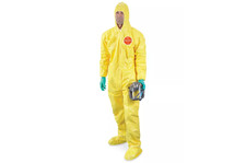 DUPONT TYCHEM 2000 YELLOW COVERALL CHEMICAL HAZMAT SUIT