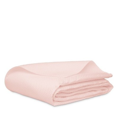 Matouk H1727 Pink Cotton Sateen Alba Quilt Size Full/Queen