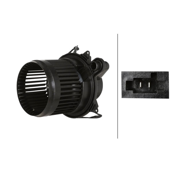 InnenraumgebläSe 12 V 204 W 2-Polig Hella FüR U.A. Renault Clio-image