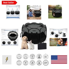 Portable Puppy Playpen  Cat Tent - Lightweight Foldable Playpen for Travel