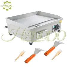 22 Inch Commercial Electric Griddle 1600W Countertop Flat Top Grill 122℉-572℉