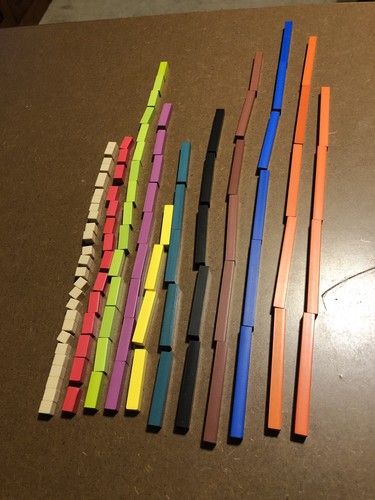 100 Piece CUISENAIRE  Rods