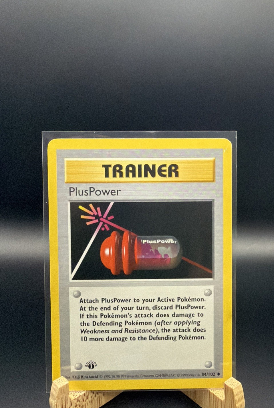 Pokémon PlusPower 84/102 Base Set (Shadowless) 1st Edition Trainer English