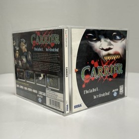 Carrier (Sega Dreamcast, 2000) Complete CIB W/ Registration & Manual - Tested