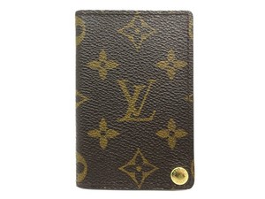 Authentic Louis Vuitton Monogram Pression M60937 Card Case Good 111899