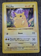 Pikachu (Red Cheeks) 058/102 Base Set (Shadowless) Regular NM OR BETTER