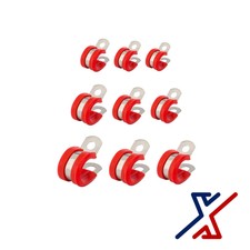 102 mm. Silicone Rubber Insulated 304 Stainless Steel Clamp(s) by X1 Tools