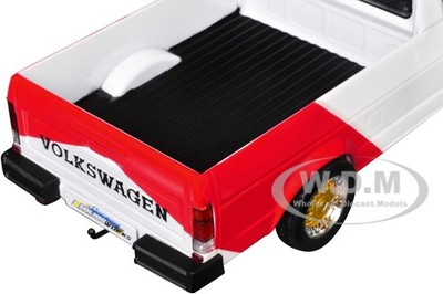 1983 VOLKSWAGEN CADDY MK 1 PICKUP WHITE & RED 1/18 DIECAST BY