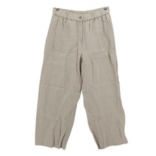 NWOT EILEEN FISHER Wide Ankle Pants Undyed Natural 100 Linen PETITE SMALL