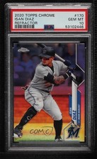 2020 Topps Chrome Refractor Isan Diaz #170 PSA 10 GEM MT 8d2