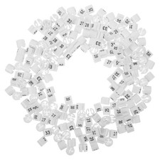 180 Pcs Clothes Hanger Size Marker Pant Clips Tags Clothing Rack Number Markers