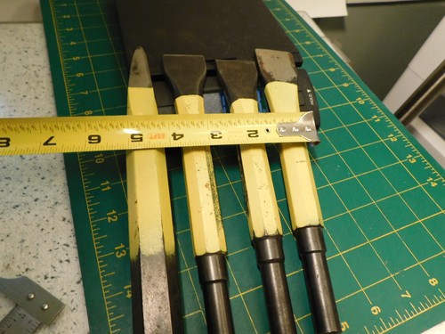 4-Vtg. Mason Cold Chisels Power Hammer Water Draw Iron City,Delaware,Pittsburgh - Picture 9 of 14