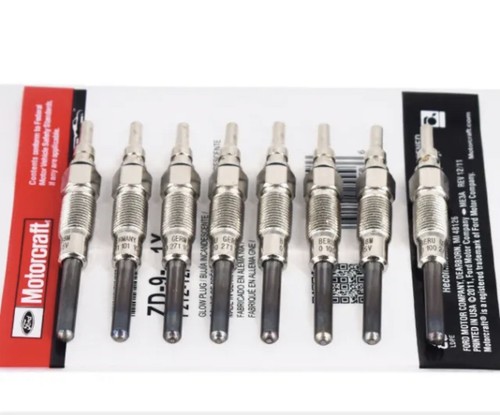 Set of 8 Motorcraft ZD-9 Glow Plugs for 7.3L IDI Ford F250 F350 F59 Diesel - Picture 2 of 8