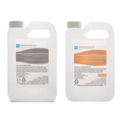 ALLENDALE ULTRASONICS 5L Carburettor and Oxide Remover Ultrasonic Fluid Kit Solution 5 Litres