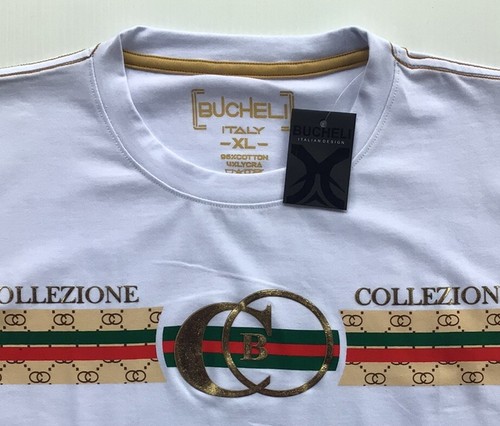 Men’s Bucheli T Shirt,Soft Cotton,Stretch,Italian Style XL….E1. - Picture 3 of 12