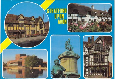 Postkarte Stratford Upon Avon [ Vistacolour 112] Meine Ref TM