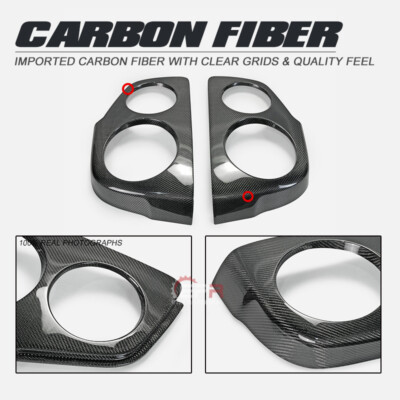 For Nissan Skyline R34 GTR Carbon Fiber OE Rear Tail Light Trim Cover 2Pcs