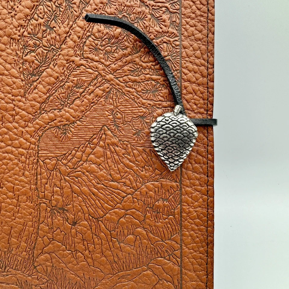 Oberon Design Genuine Leather Refillable Journal Cover w/ Hardbound Blank Insert - Image 4 of 4