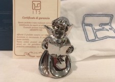 Vintage Silver Angel Figurine ITS Srl Signed With COA Storage Bag & Box MINT!