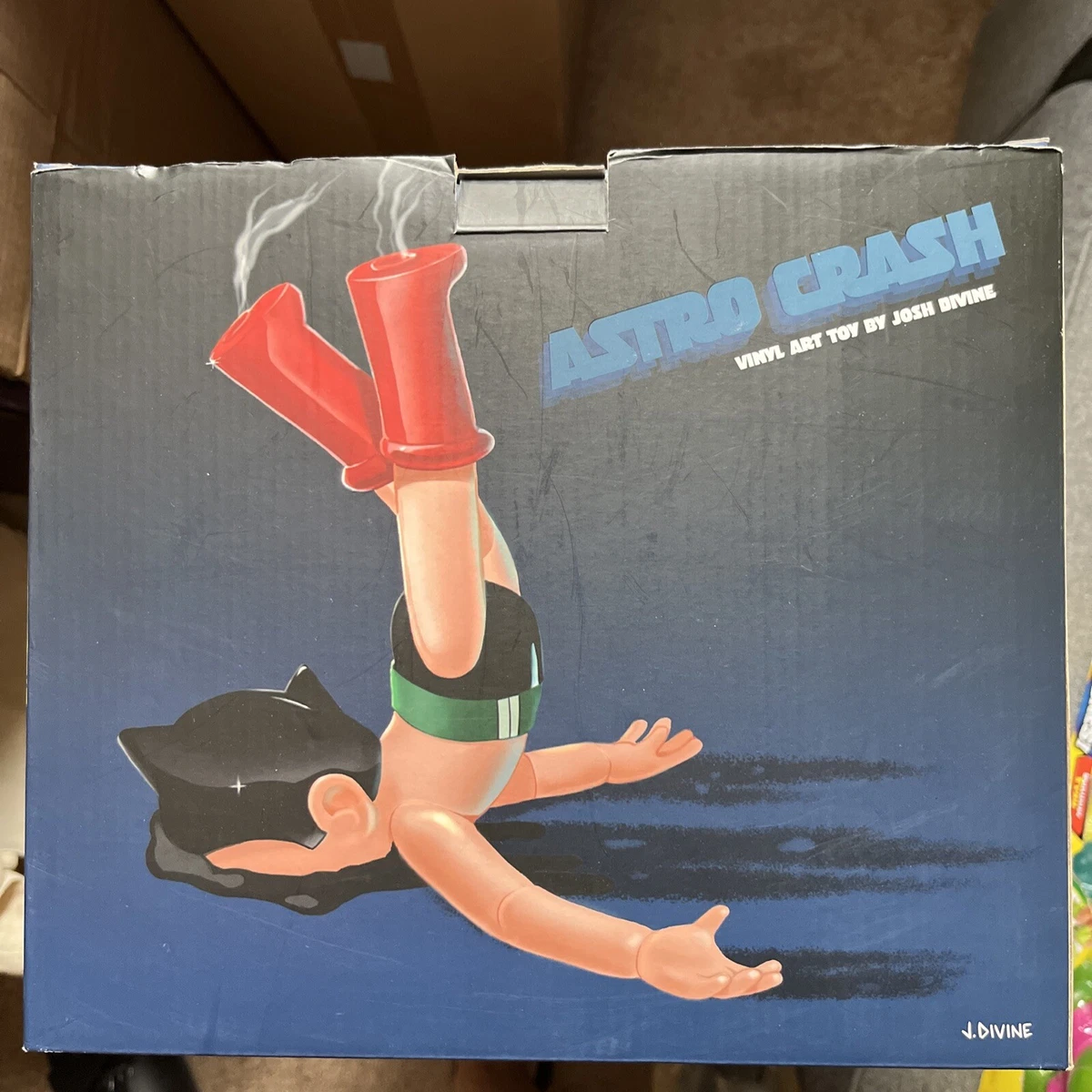 Astro Boy Crash Vinyl Figure Josh Divine X Strangecat Toys New In