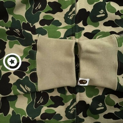 2XL BAPE ABC camo green shark full zip hoodie A Bathing Ape Size