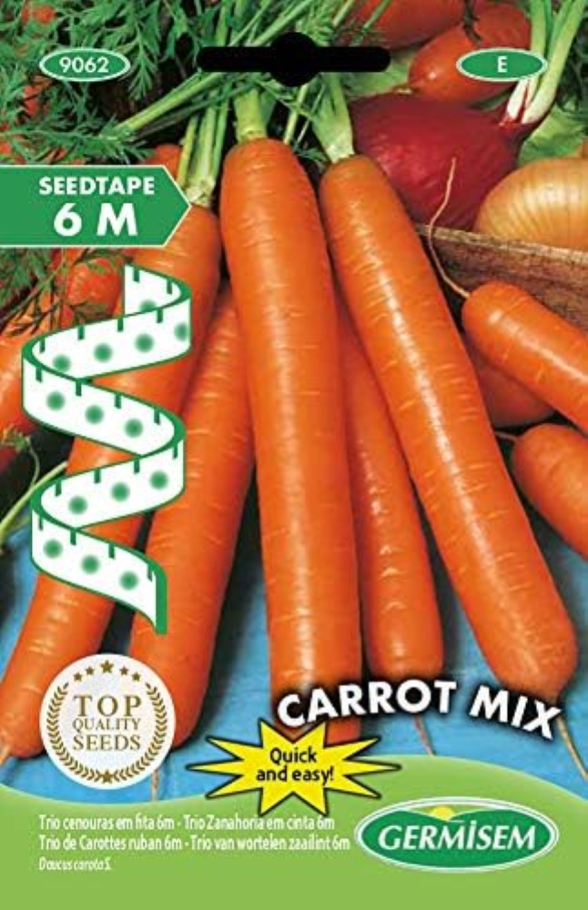 Carrot Mix Trio Carote Semi su Nastro da 6 m