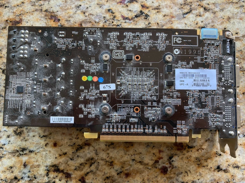 MSI NVIDIA GeForce GTX 460 (N460GTX Cyclone 1GD5/OC) 1GB / 1GB (max) GDDR5 SDRAM - Image 3 of 3