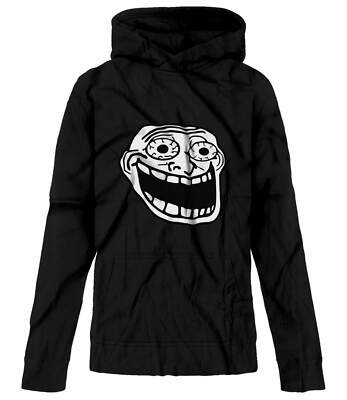 BSW Youth Troll Face Excited Internet Meme Funny Hoodie