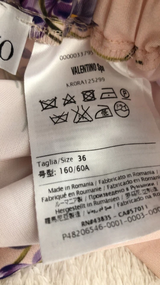 RED Valentino Light Pink Floral Mini Skirt Eu36 US Size Small - Image 4 of 4