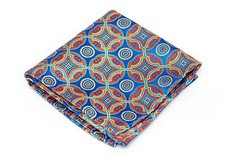 Lord R Colton Masterworks Pocket Square - Isla Negra Blue Silk - 75 Retail New