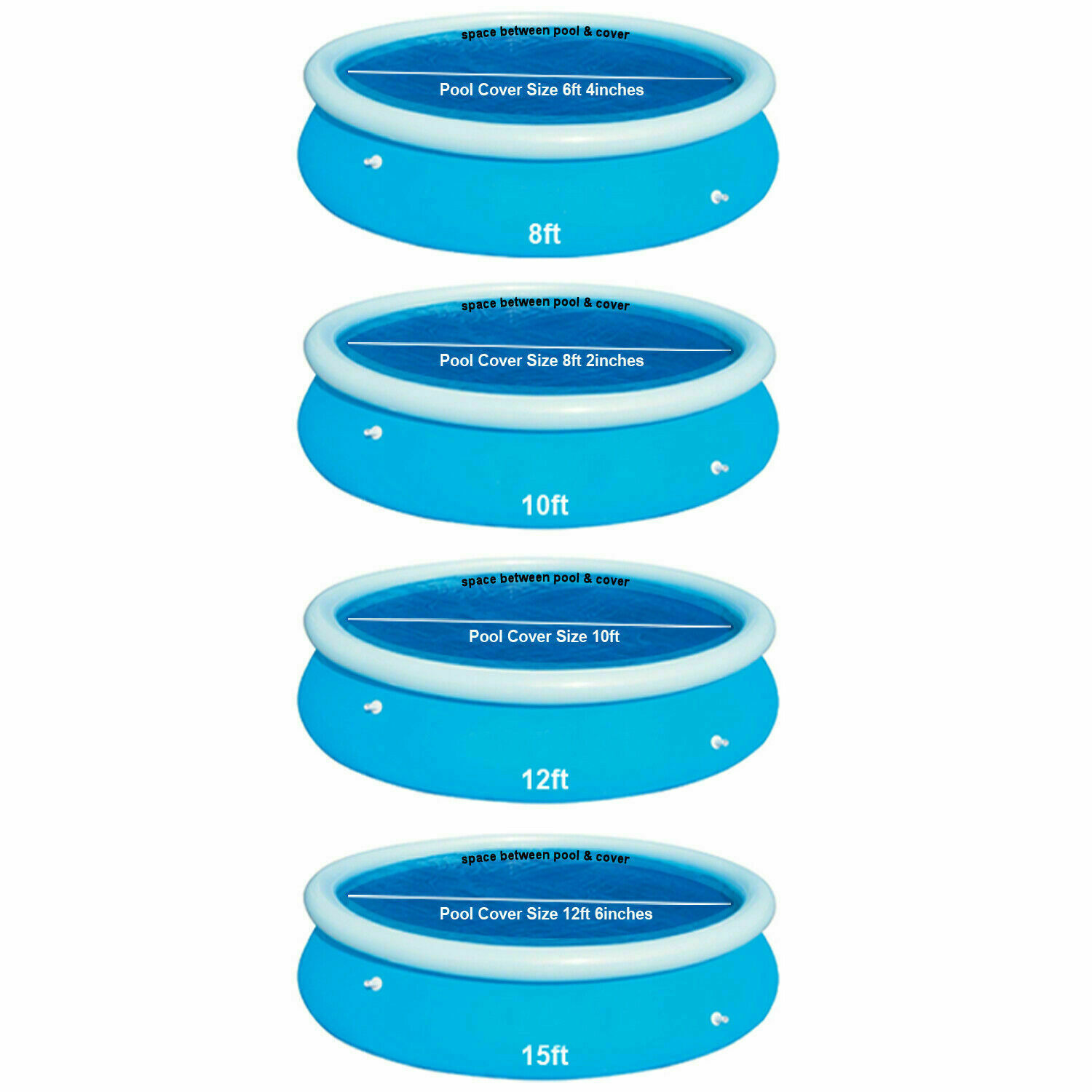 8FT10FT12FT SWIMMING POOL COVER ROUND COVER SOLAR PADLING SHEET FAST