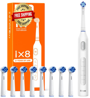 Cepillos De Dientes Electrico 8 Cabezales De Cepillo Estuche De Viaje Recargable
