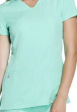 HeartSoul Break On Through Pitter Pat V Neck Top Frosted Mint 20710 FSTH 3XL