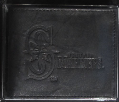 Embossed Leather Billfold Many choices of teams Baseball Black Wallet MLB - Picture 33 of 34