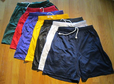 Men Jogging Shorts 50 Pc Plain 100% Polyester S M L XL  2 pocket Draw String