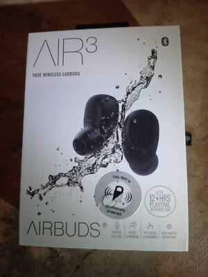 New Airbuds AIR 3 True Wireless Bluetooth 5 Earbuds (NIB)
