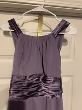 Davids Bridal Lavender Purple Chiffon Bridesmaid Halter Dress Women’s Size 12