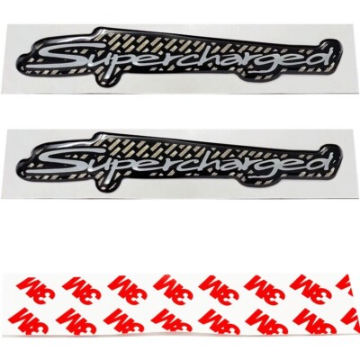 2pc For Toyota TRD Supercharged Supercharger Emblem Decal Replacement