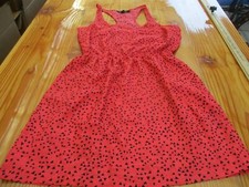 Womens forever 21 red black triangle dress sz s