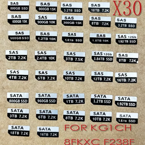 30PCS 8FKXC KG1CH Tray Caddy Adhesive Stickers Labels FOR DELL G13 HDD Stickers