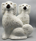 Large English Staffordshire King Charles Spaniel Hunt Mantle Dog Pair 13”