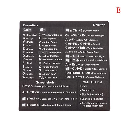 Windows PC Reference Keyboard Shortcut Sticker Adhesive for PC Laptop Desktop-wf - Bild 14 von 15
